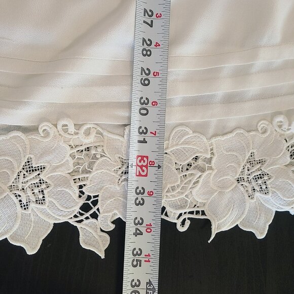 Love Riche White Tank Slip Dress Lace Edge NEW S Romantic Fairycore Coquette - Picture 7 of 9